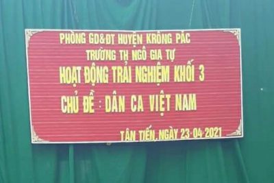 SHCM tháng 4 – TCM 3 HĐTN chủ đề: Dân ca Việt Nam